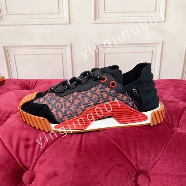 

designer calfskin casual shoes reflective sneakers vintage leather trainers fashion shoes platform lace-up sneaker, Black