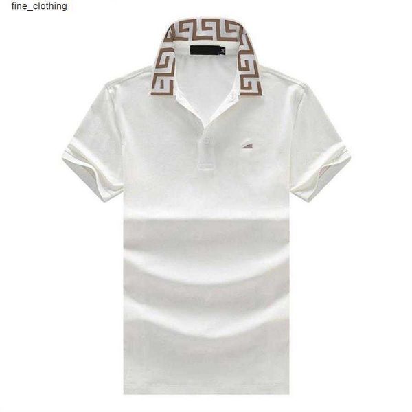 

2023 new men's polo shirt short sleeve t-shirt loose summer solid half sleeve t-shirt casual men's asian size m 3xl, White;black