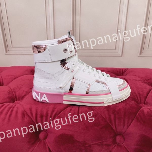 

new luxury men's sneakers designer white shoes leather sneaker platform women casual shoes, Black
