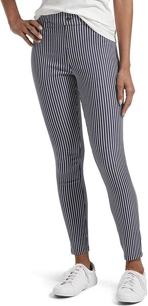 

hue women's ultra soft high waist denim leggings, Black