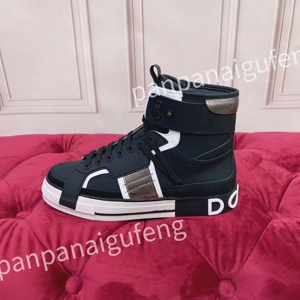 

2023 new men's sneakers designer white shoes leather sneaker platform women casual shoes, Black