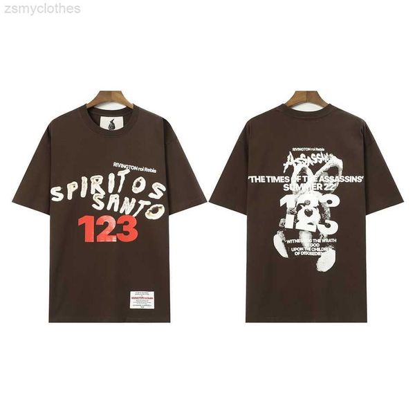 

men's t-shirts rivington roi rebis rrr123 men women t-shirt oversized crewneck short-sleeved t-shirt, White;black
