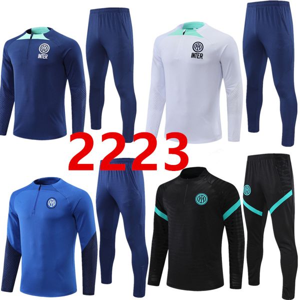 

2023 new inter tuta calcio tracksuit lautaro chandal futbol soccer milano training suit 22 23 milans camiseta de foot men and kids 666, Black;yellow