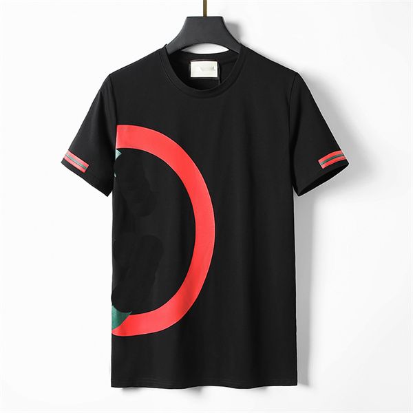 

mens designer clothing famous t shirt letter print round neck short sleeve black white fashion men women t shirts 003, White;black