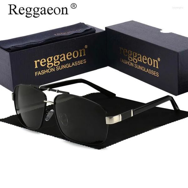 

Sunglasses Men's Fashion Polarized Toad Model Women's Large Frame Metal