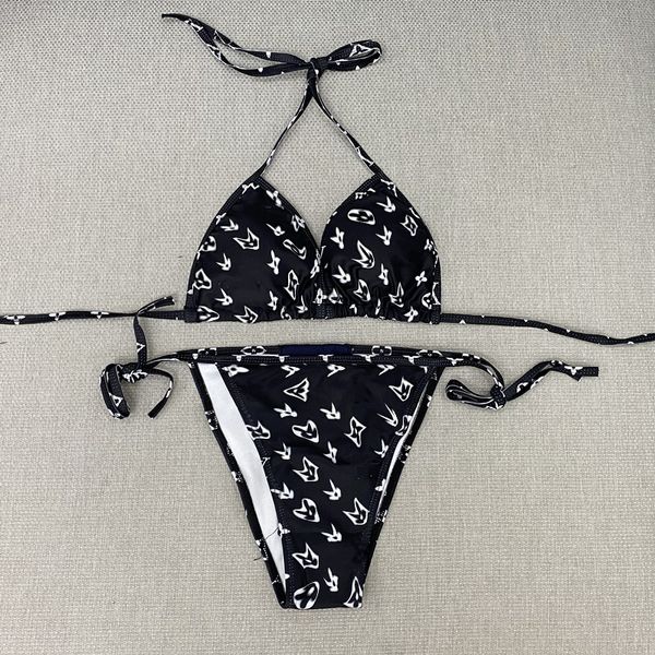 

2023 women's swimwear wang bikini set letter 19 styles size s-xl summer bathing swimsuits quality womens wear #yh003, White;black