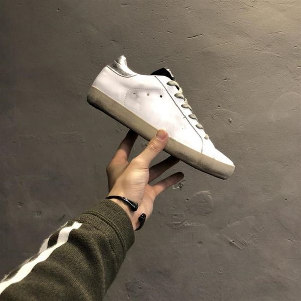 

golden sneakers classic white do-old man women italy deluxe brand sequin dirty shoes designer superstar flat casual shoes original274k