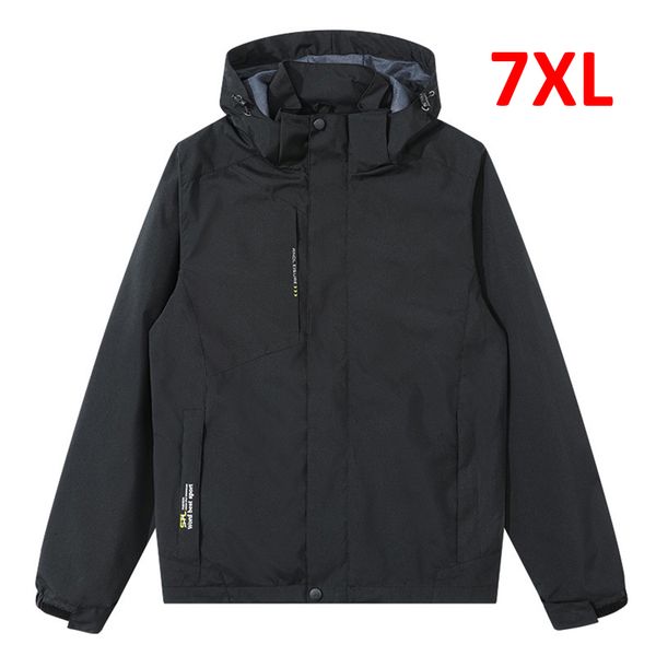 

men's jackets windbreaker waterproof coat men spring autumn travel male fashion outdoor outerwear plus size 6xl 7xl 230418, Black;brown