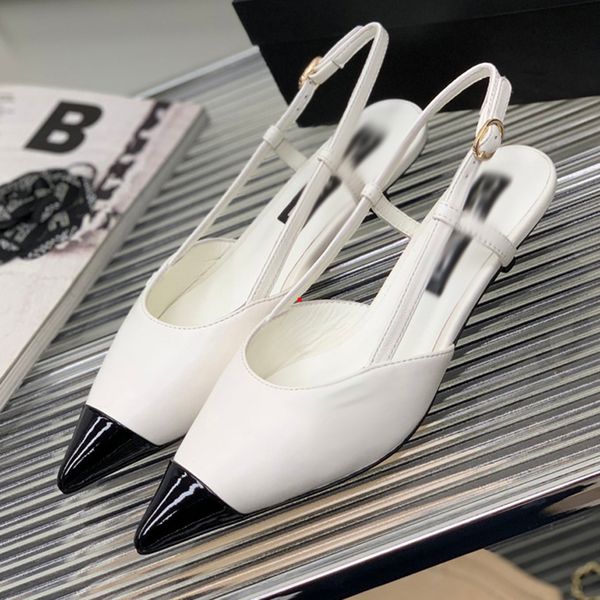 

2023 high heel shoes heel shoes sandals flat shoes letter bow knot women runway pointed toe low woman lady brand design mesh sandals heels s, Black