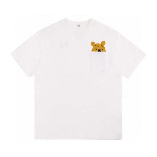 

mens women designers t shirt man womens tshirt with loewees letters print short sleeves shirts men loose oversize luxury street tees loose t, White;black