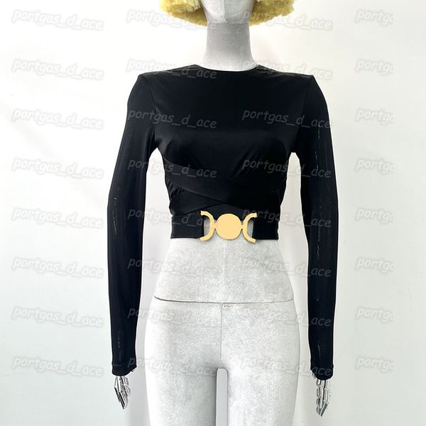 

black women t shirt long sleeve round neck fashionable spring casual shirts