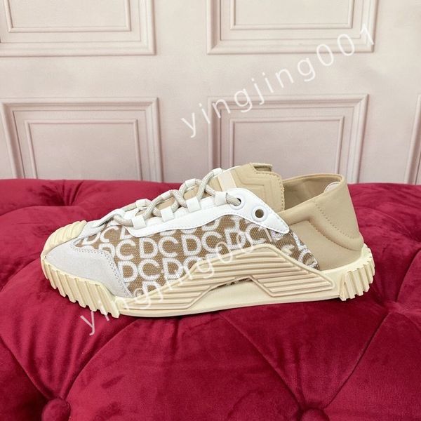 

designer calfskin casual shoes reflective sneakers vintage leather trainers fashion shoes platform lace-up sneaker, Black