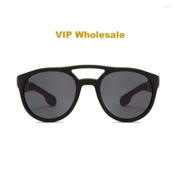 

Sunglasses Vip Brand Designer Men Vintage Round C4011