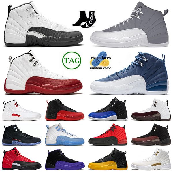 

2023 fashion cherry jmpman 12 12s sports basketball shoes ma maniere hyper royal flu game maniere black playoffs men sports sneakers trainer