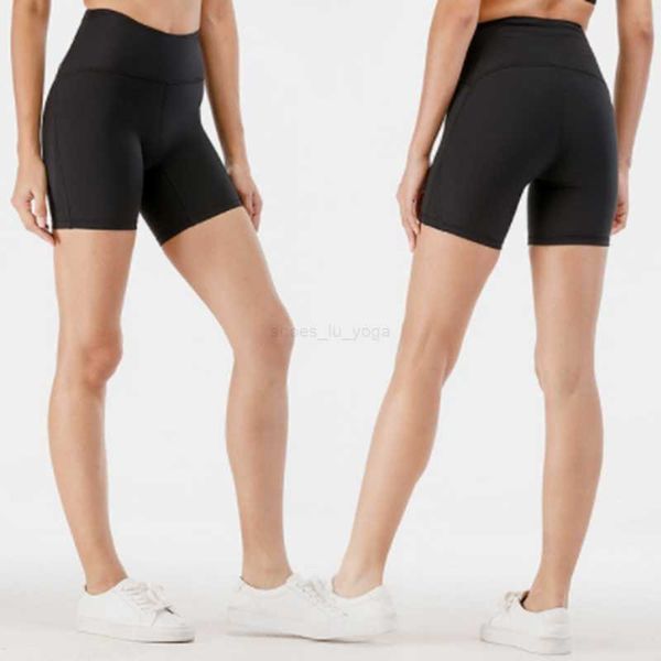 

lu yoga women's high waist yoga shorts slim fit butt lift gym running quick dry breathable high elastic leggings