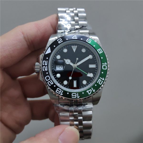 

watch automatic mechanical mens watches 41mm silver wristband waterproof all stainless steel wristband fashion designer wristwatch b19, Slivery;brown