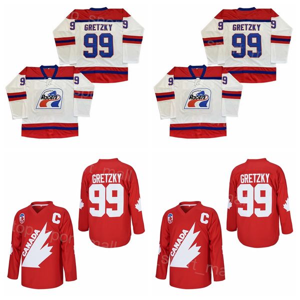 

indianapolis racers 99 wayne gretzky movie hockey jersey college team home red white color vintage all stitched for sport fans university br, Black
