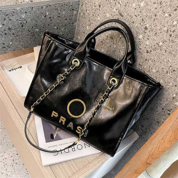 

80% off handbags women's luxury beach designers metal pearl letter badge tote bag small leather large female chain wallet backpack nzoh