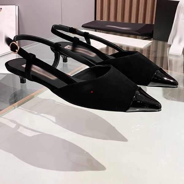 

2023 brand women pumps wedding shoes woman high heels sandal nude fashion ankle straps rivets shoes high heels bridal shoes size 35-40 -328, Black