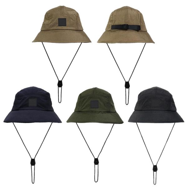 

new style bucket hat foldable fisherman hats outdoor sunhat hiking climbing hunting beach fishing caps adjustable men draw string cap, Blue;gray
