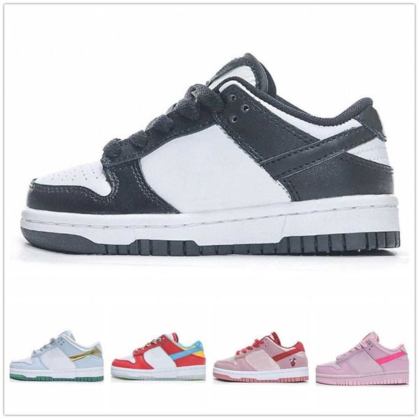 

2023 kids shoes sneakers boy girl sports black white chunky low cows red green grass trainers boys and girls athletic outdoor walking childr, Black;red