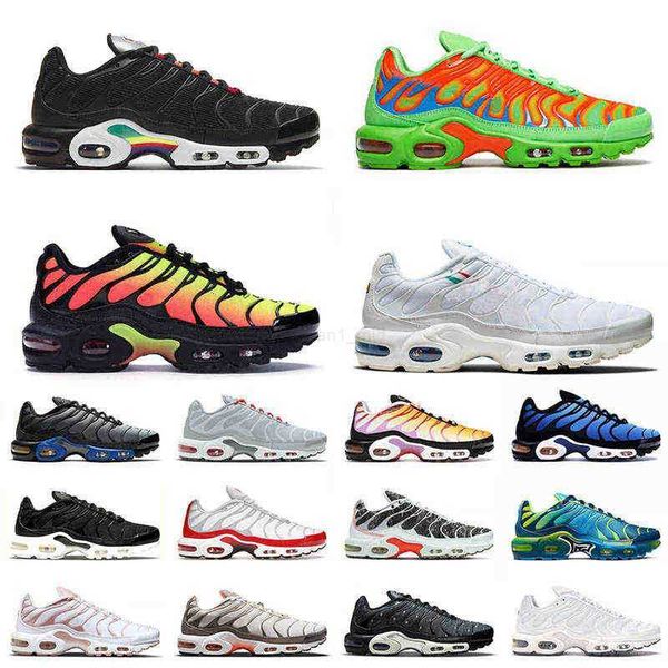

2022 new arrival tn plus running shoes size 12 mean green mulit black white hyper blue terrascape university red mens women trainers sports