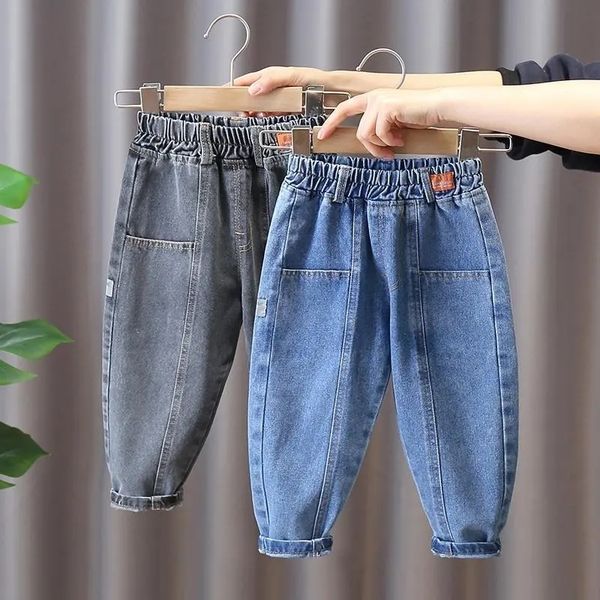 

jeans children's jeans boy pants spring and autumn fashionable baby boy casual loose trousers spring and autumn clothing 230418, Blue