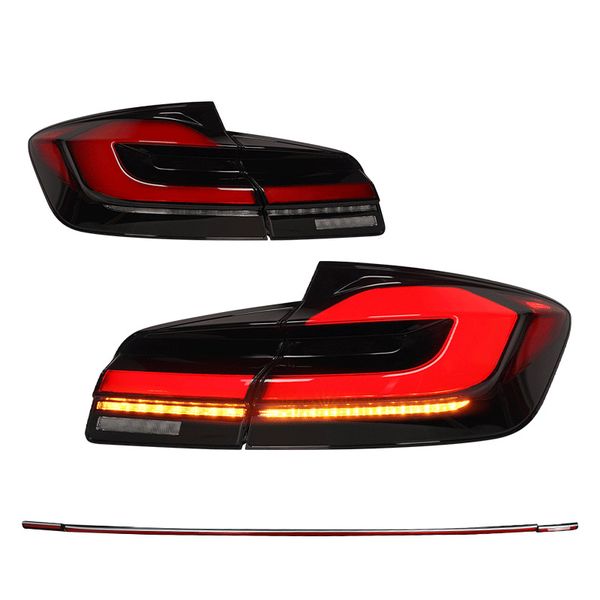 

car taillights for 11-17 bmw 5-series f10 f18 modified led light turn signal brake lights halogen reversing light assembly