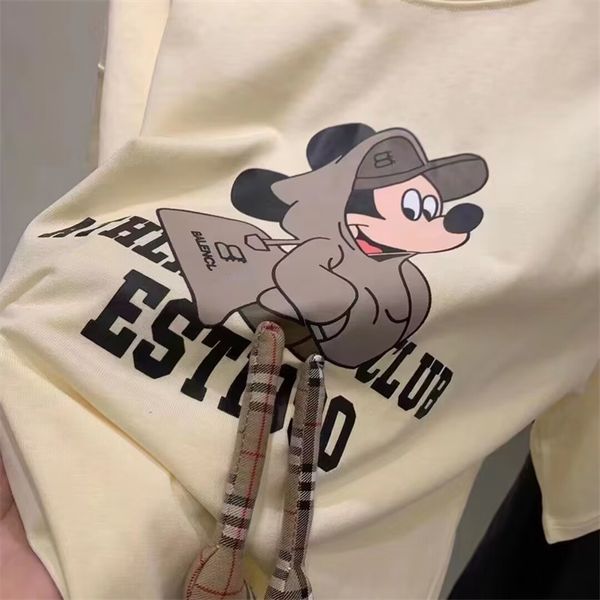 

20ss fashion designer women's t-shirt luxury t-shirt paris print men's and women's 100% cotton crewneck short sleeve t-shirt, White