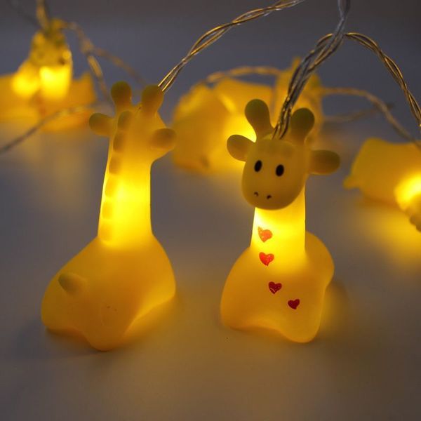 

lamps shades silicone animal led string lights battery powered garland for christmas baby room decorative navidad natal gifts year decor 230