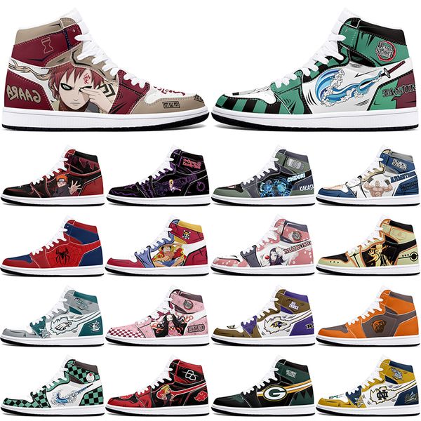 

DIY classics customized shoes sports basketball shoes 1s men women antiskid anime loafers Versatile customized figure sneakers 36-48 321501