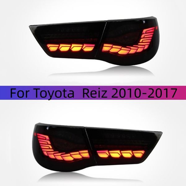 

for toyota new reiz 10-17 taillight assembly modified led dragon scale running light brake lamp streamer turn signal