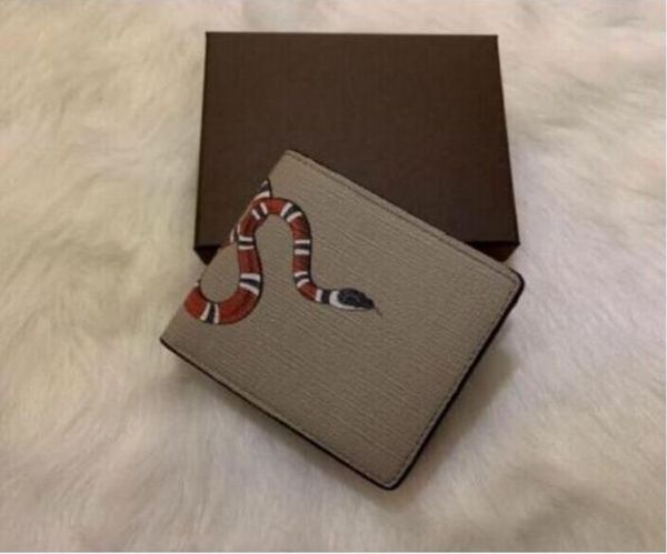 

men animal short wallet leather snake tiger bee wallets women style purse wallet card holders q23583840, Red;black