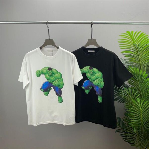

2022ss spring summer trend fashion short sleeve t-shirt jacquard women's men's clothing size m-xxxl color2935, Black;brown
