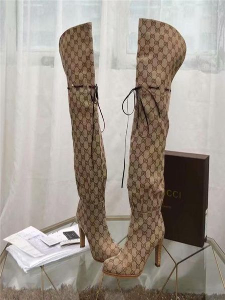 

c01 latest authentic real leather fashion women039s boots high heels long boot fashion party brand banquet ca4699103, Black