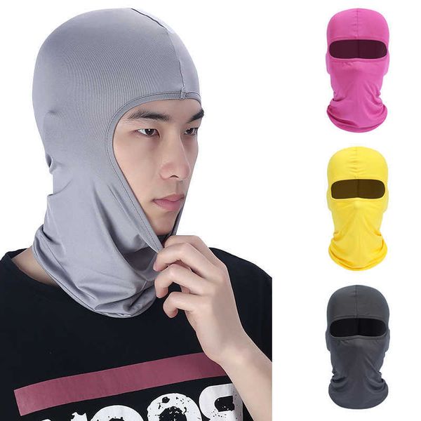 

other fashion accessories cycling motorcycle face mask summer breathable ice silk balaclava sun protection neck scraf outdoor sports camping, Silver