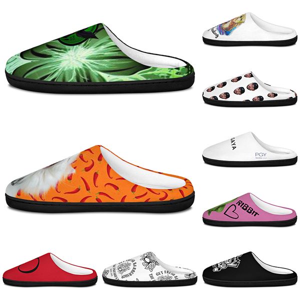 

diy Slippers Custom Slippers Customized Cotton Slippers Men Women Cotton Slippers beautiful antislip antiskid Warm Customized Patterns big Size 11903