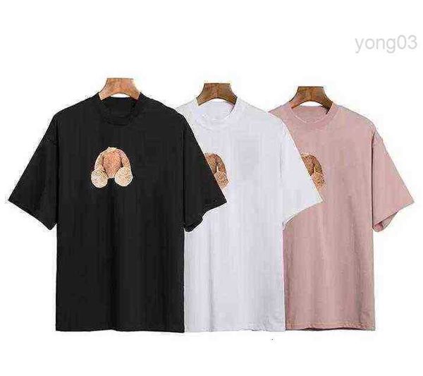 

t shirt short sleeve mens tshirts t-shirt womens women printing bear plam quick dry crewneck1fwh7, White;black