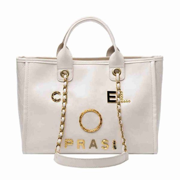 

70% off classics women's handbags luxury beach metal pearl letter badge tote bag small leather large chain wallet backpack btif