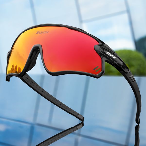 

outdoor eyewear scvcn cycling glasses men uv400 polarized bicycle goggles sports women runing skiing riding sunglasses mtb bike 230418