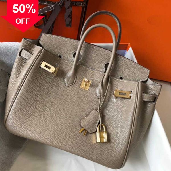 

tote bag 25 30 35cm women handbag shoulder bags shopping bags cowhide grain genuine leather classic stamped lock fashion letter large capaci
