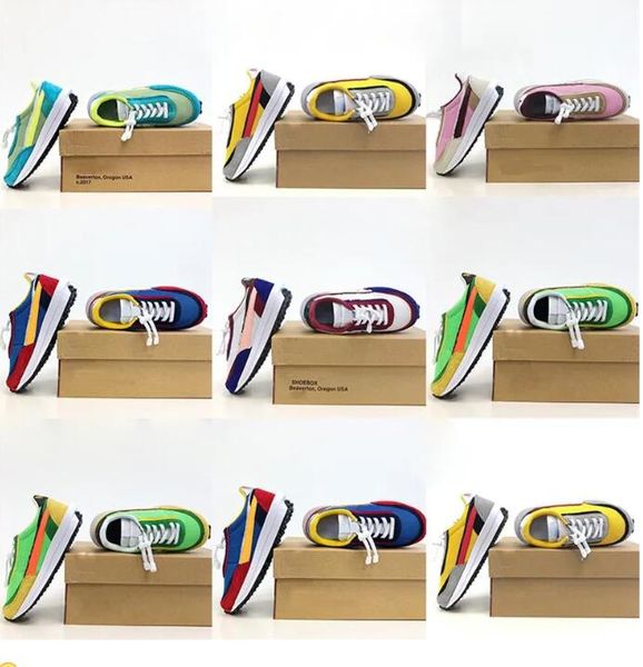 

childrens sc x ldwaffles little kids running shoes boys girls green gusto infants sneaker pine ldwaffle sc new ldv waffles sports 22-35