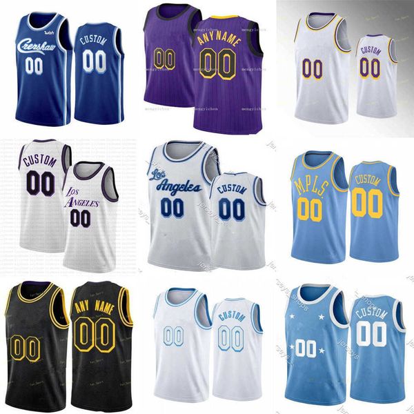 

basketball jerseys los angeles''lakers''custom men women youth lebron 6 james 0 russell westbrook anthony 3 davis 17 den, Black;red