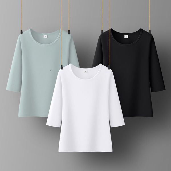 

women's t-shirt women sweetshirts o-neck shirts for womens solid color woman clothes half sleeve cotton tees for girls spring summer la, White
