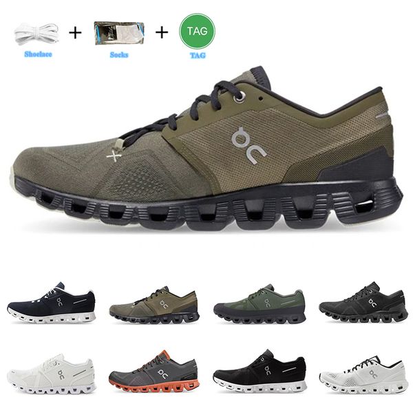 

on running cloud x shoes men women black white ash alloy grey orange aloe storm blue rust red designer mens lace up mesh rubber trainers spo