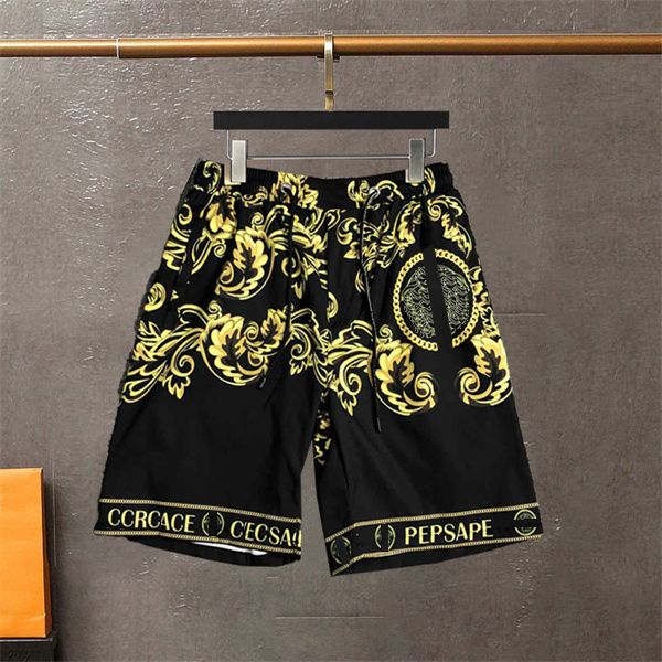 

mens swimwear flower shorts mens summer thin five point trend loose shorts ice silk sports quick drying casual pants gg m-3xl