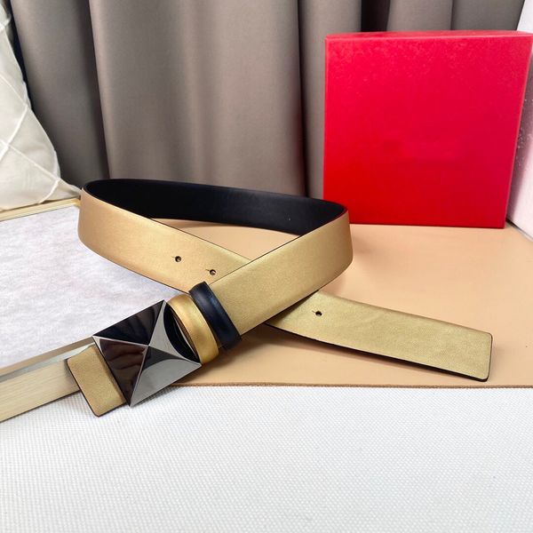 

womens designer belts fashion suit coat windbreaker dress 4.0cm wide double-sided belt replacement with box fashion women belts, Black;brown
