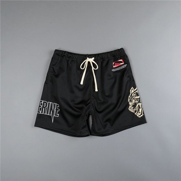 

men's shorts darc wolves men gym fitness mesh shorts fast dry men's breathable pants sports shorts trend handsome summer bottoms 2, White;black