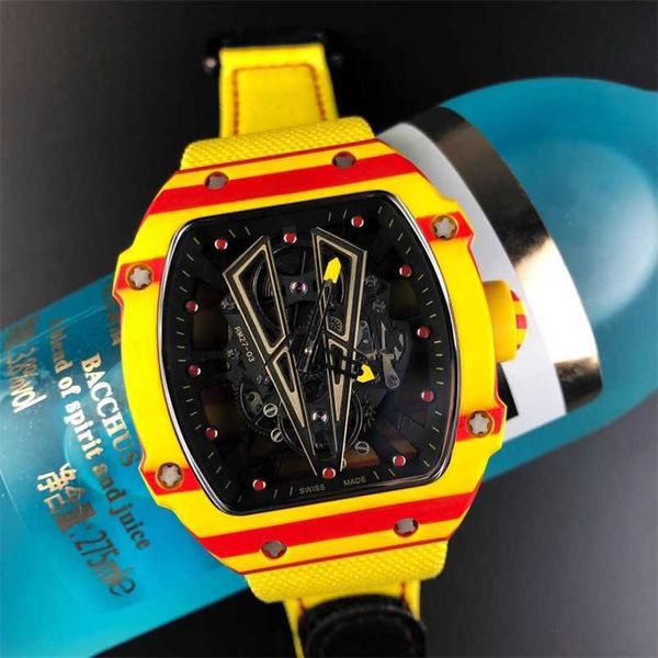 

luxury milles business leisure fashion trend men's hollow out fully automatic mechanical watch exaggerated personality unique belt wate, Slivery;golden