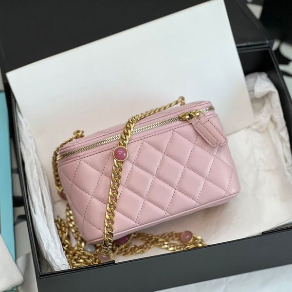 

Delicate knockoff Designer cosmetic bag 11cm Mini Makeup bag With Box YC141